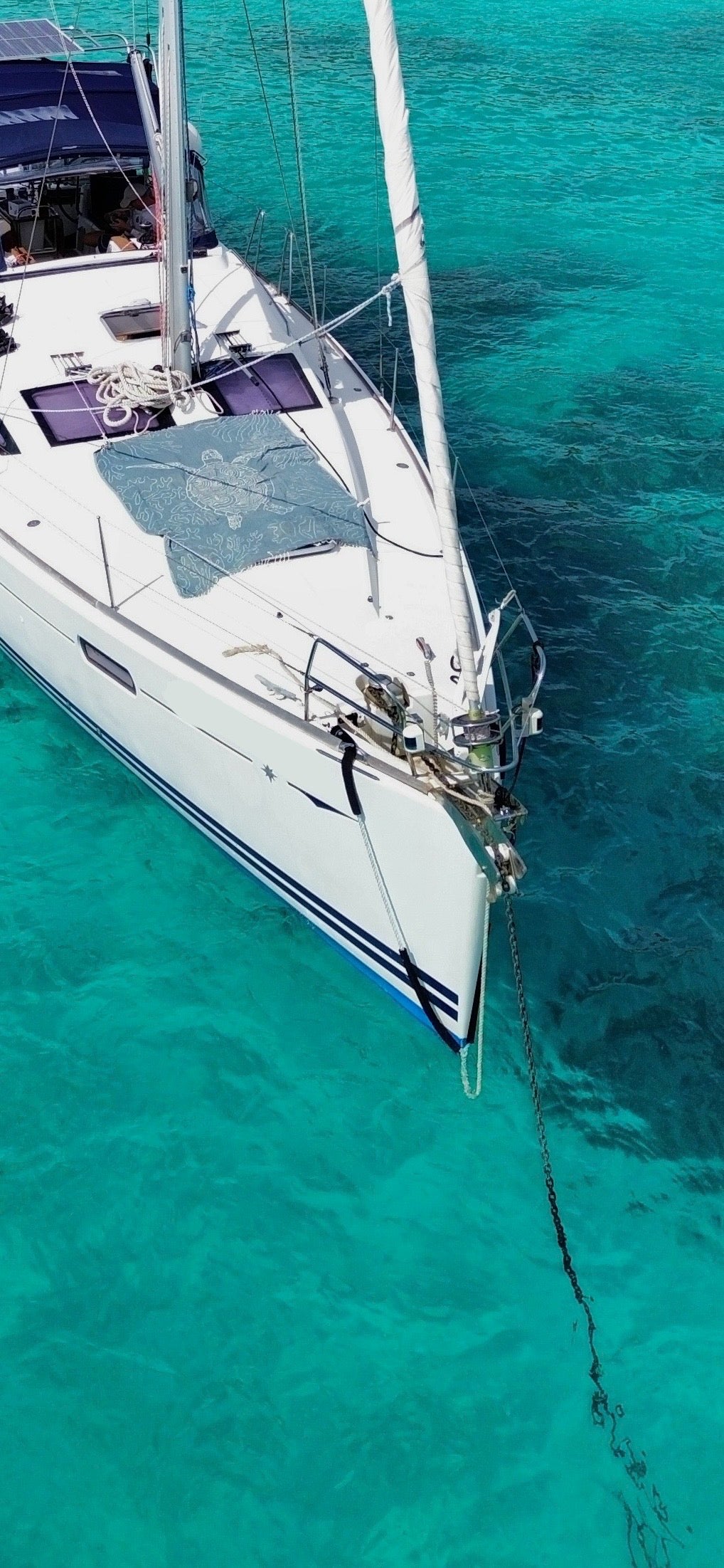 5/8" Monohull SoftSnubber Anchor Bridle 7.4’ Legs, 10' Stick