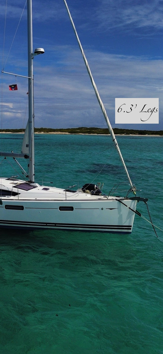 5/8" Monohull SoftSnubber Anchor Bridle 6.3’ Legs, 10' Stick